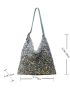 Sequin Decor Bucket Bag