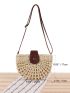 Hollow Out Straw Bag