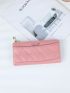 Letter Graphic Quilted Long Wallet