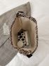 Leopard Large Capacity Bucket Bag