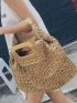 Minimalist Large Capacity Straw Bag