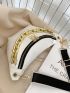 Crocodile Embossed Chain Decor Waist Bag