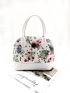 Floral Print Satchel Bag