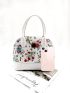 Floral Print Satchel Bag