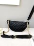 Quilted Chain Decor Waist Bag