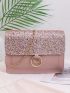 Mini Metal Decor Glitter Square Bag