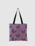 Butterfly Graphic Shopper Bag