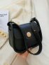 Mini Minimalist Flap Saddle Bag