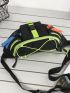 Colorblock Release Buckle Decor Waist Bag