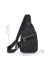 Pocket Front Design Oxford Sling Bag