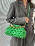 Minimalist Quilted Chain Ruched Bag