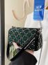 Rhinestone Decor Bucket Bag