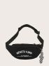 Letter Graphic Fanny Pack