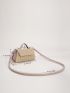 Minimalist Flap Straw Bag