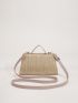 Minimalist Flap Straw Bag