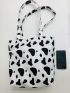 Cow Print Shopper Bag