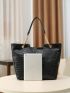 Crocodile Embossed Tote Bag