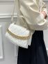 Chain Decor Quilted Square Bag