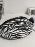 Zebra Stripe Pattern Waist Bag