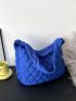 Large Capacity Quilted Fluffy Shoulder Bag