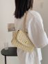 Twist Lock Flap Straw Bag