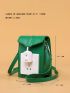 Socket Design Flap Square Bag