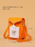 Socket Design Flap Square Bag