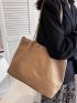 Minimalist Chain Strap Shoulder Tote Bag