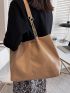 Minimalist Chain Strap Shoulder Tote Bag