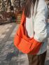 Minimalist Zipper Hobo Bag