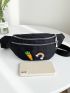 Minimalist Cartoon Graphic Fanny Pack