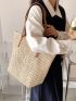 Minimalist Straw Bag