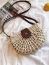 Hollow Out Straw Bag