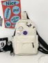 Minimalist Sling Bag Without Bag Charm & Badge