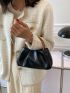 Minimalist Top Handle Ruched Bag