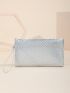 Metallic Evening Bag With Wristlet