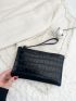 Mini Crocodile Embossed Square Bag