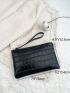 Mini Crocodile Embossed Square Bag