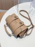 Mini Stitch Detail Twist Lock Satchel Bag