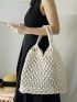 Hollow Out Design Crochet Bag