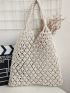 Hollow Out Design Crochet Bag