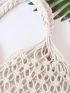 Hollow Out Design Crochet Bag