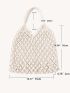 Hollow Out Design Crochet Bag