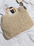 Minimalist Large Capacity Straw Bag