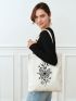 Butterfly Graphic Shopper Bag