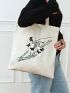 Butterfly Graphic Shopper Bag