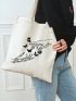 Butterfly Graphic Shopper Bag