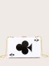 Mini Poker Design Chain Clutch Bag