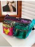 Sequin & Expression Decor Color Block Fanny Pack