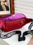 Sequin & Expression Decor Color Block Fanny Pack